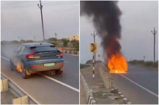 Volvo C40 Recharge Electric Coupe SUVలో చెలరేగిన మంటలు: దీనిపై కంపెనీ స్పందన Volvo C40 Recharge Electric Coupe SUVలో చెలరేగిన మంటలు: దీనిపై కంపెనీ స్పందన